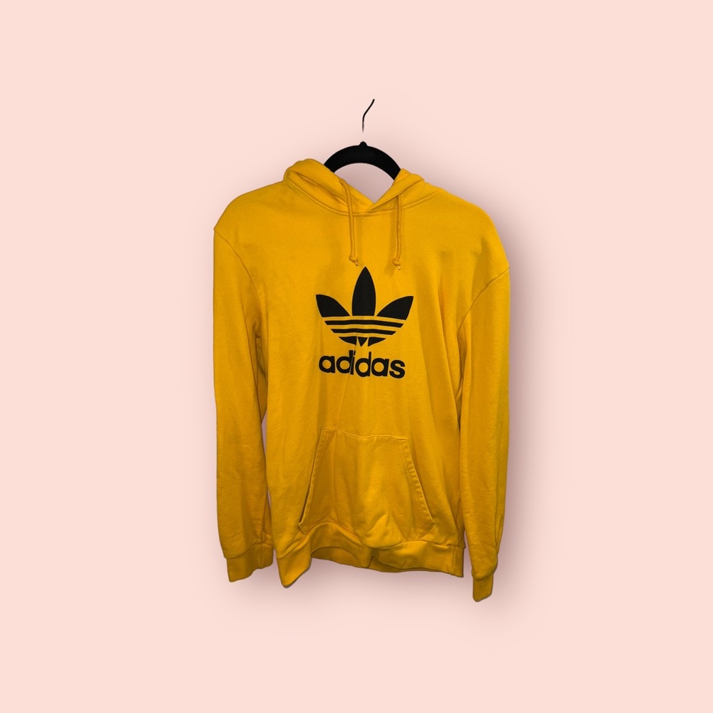 YELLOW ADIDAS HOODIE